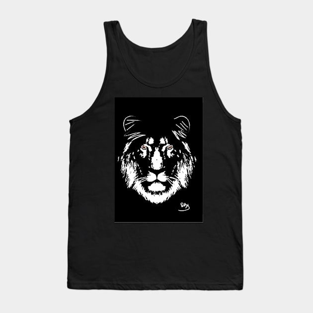 Lion Print Tank Top by DashyDesigns